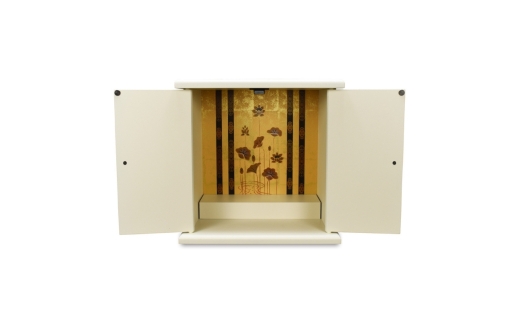 タツクラフト 紀州塗り ミニ仏壇 大 白練 【Tk292】【ttcf922-butu-lwh】