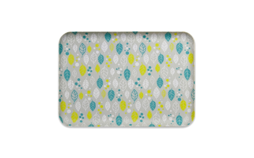 友禅染和紙トレー M 33cm ２枚セット ウインターリーフ グレー タツクラフト 【Tk287】【ttcf922-yuz33-win】