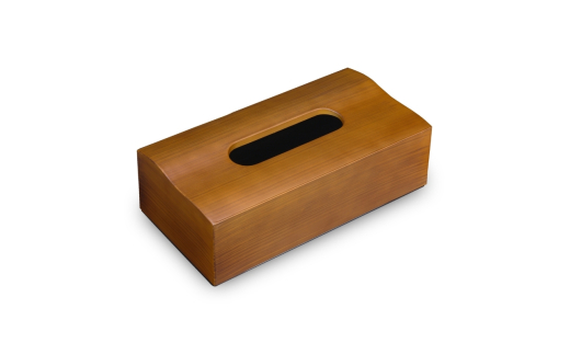 タツクラフト 木目塗り ティッシュボックス チーク 2個組 【Tk351】【ttcf922-moku-ti】