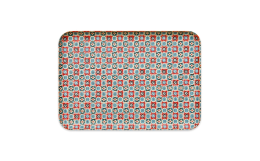 タツクラフト 友禅和紙トレー M 33cm 2枚セット 花入り格子 【Tk314】【ttcf922-yum-12】