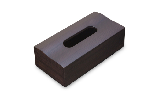 木目塗り ティッシュボックス グレイッシュウォールナット 2個組 タツクラフト 【Tk354】【ttcf922-moku-wol】