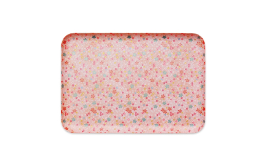 タツクラフト 友禅和紙トレー L 39cm 2枚セット 小花 吹雪 【Tk320】【ttcf922-yul-4】