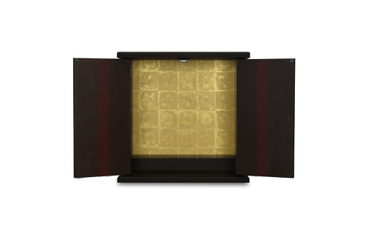 タツクラフト 紀州塗り ミニ仏壇 大 黒柿 木目 【Tk283】【ttcf922-butu-lwd】