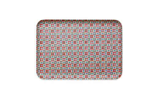 タツクラフト 友禅和紙トレー L 39cm 2枚セット 花入り格子 【Tk328】【ttcf922-yul-12】