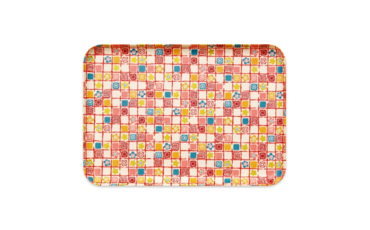 タツクラフト 友禅和紙トレー M 33cm 2枚セット 梅桜 格子 【Tk305】【ttcf922-yum-3】