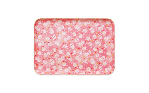 タツクラフト 友禅和紙トレー L 39cm 2枚セット 桜 雪うさぎ 【Tk317】【ttcf922-yul-1】