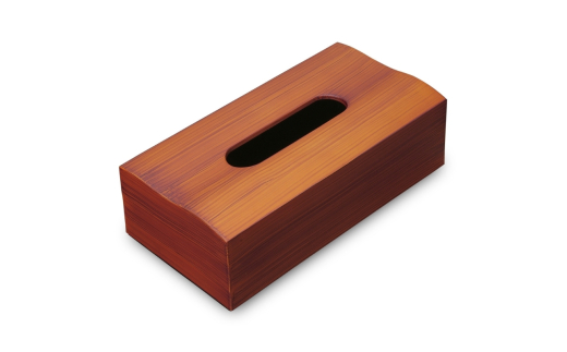 木目塗り ティッシュボックス ブラックチェリー 2個組 タツクラフト 【Tk353】【ttcf922-moku-che】