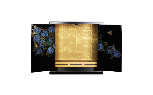 タツクラフト 紀州塗り ミニ仏壇 雅 大 紫陽花 【Tk169】【ttcf922-butu-laj】