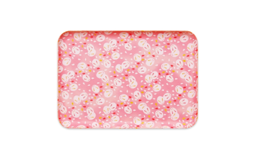 タツクラフト 友禅和紙トレー M 33cm 2枚セット 桜 雪うさぎ 【Tk303】【ttcf922-yum-1】