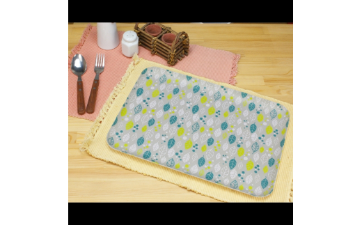 友禅染和紙トレー L 39cm ２枚セット ウインターリーフ グレー タツクラフト 【Tk293】【ttcf922-yuz39-win】