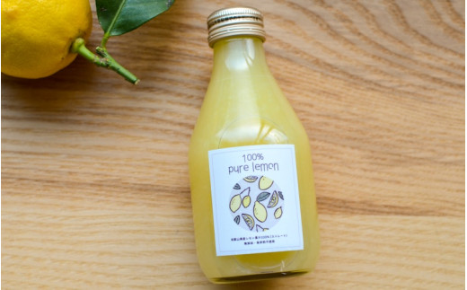 和歌山県産レモン果汁（ストレート・果汁100%）180ml×4本 ※2026年4月下旬～2027年3月中旬順次発送 【uttn001】