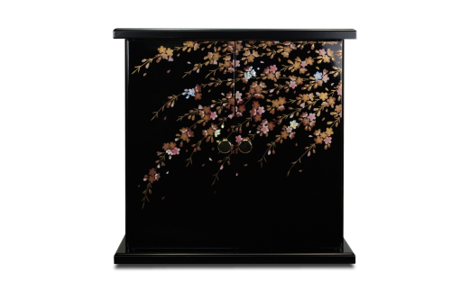 タツクラフト 紀州塗り ミニ仏壇 雅 大 しだれ桜 【Tk168】【ttcf922-butu-lch】