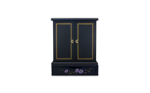 タツクラフト 紀州塗り ミニ仏壇+置き台 セット 鉄仙 大 【Tk247】【ttcf922-butu-lset】
