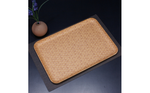 タツクラフト 友禅和紙トレー L 39cm 2枚セット 麻の葉 【Tk321】【ttcf922-yul-5】