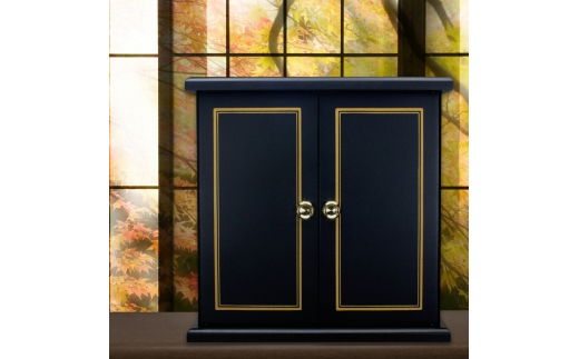 タツクラフト 紀州塗り ミニ仏壇 大 鉄黒 【Tk281】【ttcf922-butu-lbk】