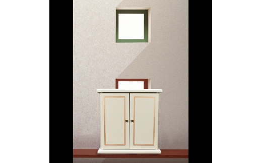 タツクラフト 紀州塗り ミニ仏壇 小 白練 【Tk291】【ttcf922-butu-swh】