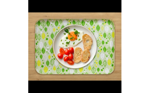 友禅染和紙トレー L 39cm 2枚セット サマー リーフ グリーン タツクラフト 【Tk272】【ttcf922-yuz39-sum】