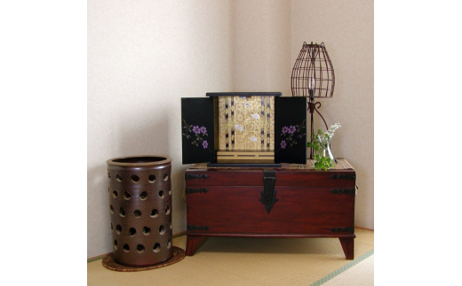 タツクラフト 紀州塗り ミニ仏壇 大 鉄仙 【Tk240】【ttcf922-butu-lsen】