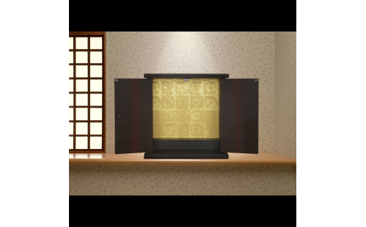 タツクラフト 紀州塗り ミニ仏壇 小 黒柿 木目 【Tk282】【ttcf922-butu-swd】