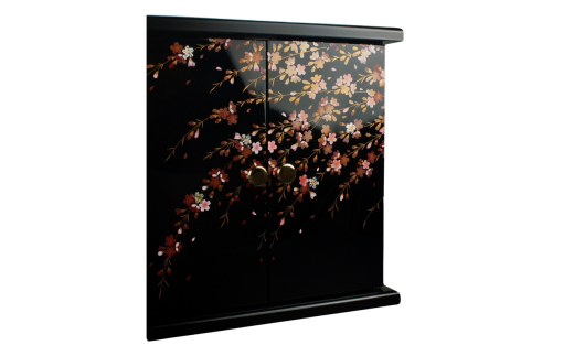 タツクラフト 紀州塗り ミニ仏壇 雅 小 紫陽花 【Tk167】【ttcf922-butu-saj】