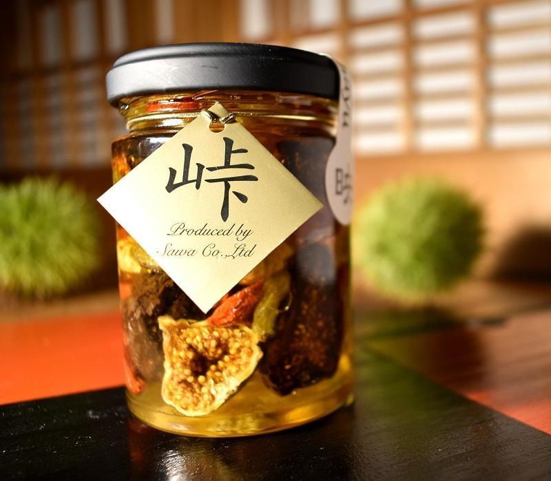 ドライフルーツの蜂蜜漬【峠プレミアム 映（HAYU）】〜熊野古道 峠の蜂蜜×ドライフルーツ 【SW5】
