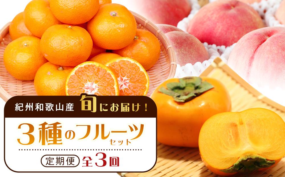 紀州和歌山産旬のフルーツセット（桃・平核無柿・みかん）【UT60】