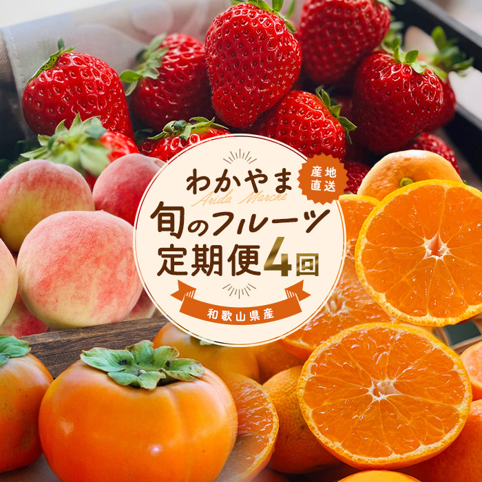 わかやま旬のフルーツ定期便[L] 全4回 2〜3・7・10・11〜12月発送 家庭用［MS124］