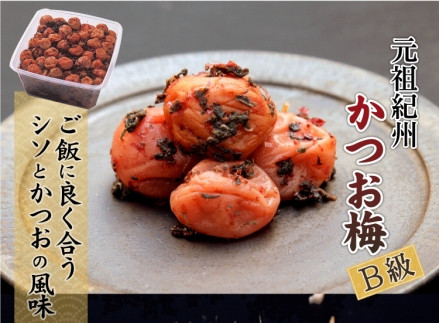 紀州南高梅 徳用 紀州かつお梅 1.5kg×1箱 ［Kn8］