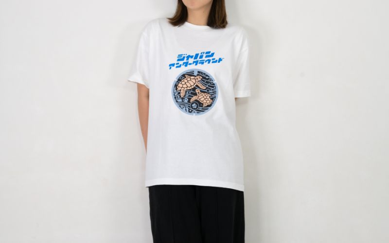みなべ町 マンホールTシャツ【XLサイズ・白】jpnug002-4A