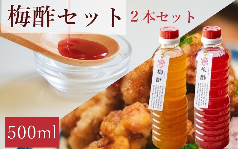 [梅ボーイズ]無添加 紀州南高梅の梅酢500ml×2本セット(白・紫蘇)天日塩使用 umehkr022