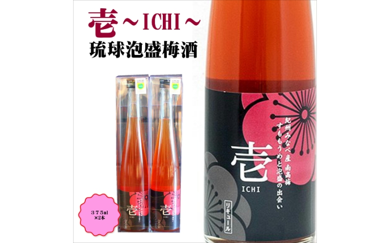 壱 -ICHI- 泡盛梅酒　375ml×2本　hjumys016A