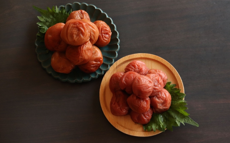 和歌山県紀州南高梅つぶれ  はちみつ漬け＆しそ漬け 訳あり 500g×2 agrjpn005A