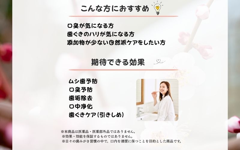 紀州南高梅　すっきりさわやか梅歯みがき　koya001A