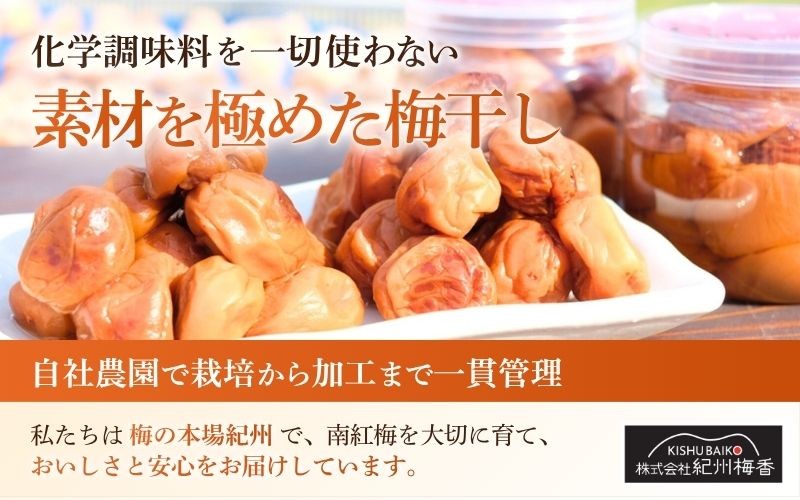 無添加 塩だけ 昔ながらの梅干し 南高梅 紀州梅香 完熟 白干し梅 訳あり つぶれ梅1kg（500gパック×2個）塩分20% 20-G baiko010