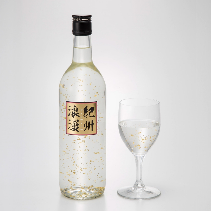 【金箔入り】本格梅酒　紀州浪漫　720ml / みなべ町 紀州南高梅 南高梅 梅酒 お酒 うめ酒 アルコール リキュール ギフト プレゼント 贈り物 誕生日 お祝い【sjm006】