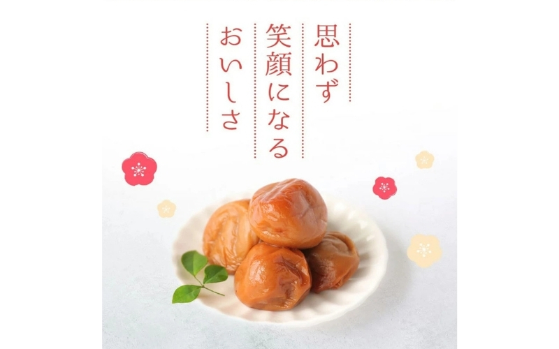  はちみつ梅干し1.2kg（600g×2）紀州南高梅 和歌山県産 / 家庭用 つぶれ梅 訳あり フランス産はちみつ使用 大粒 肉厚 塩分7％【baijuen002B】