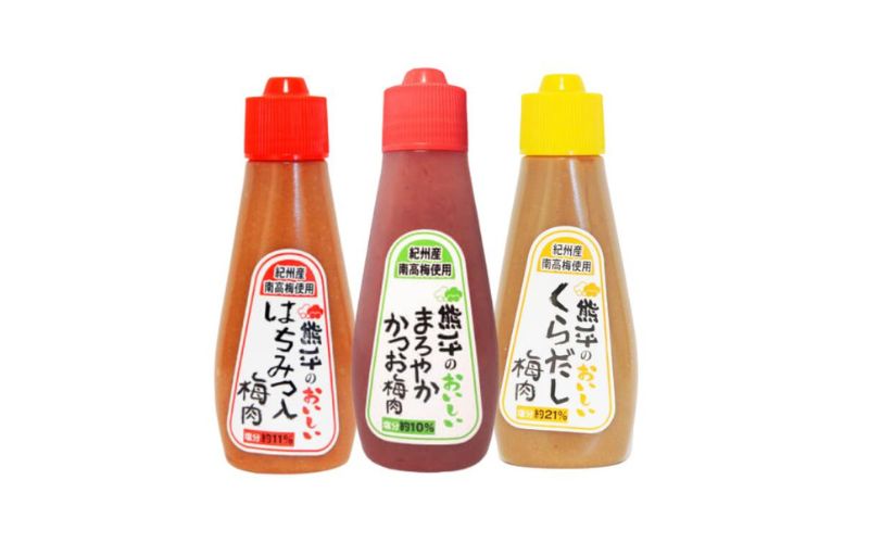 梅肉3種セット 120g×6（3種×各2個） ius007