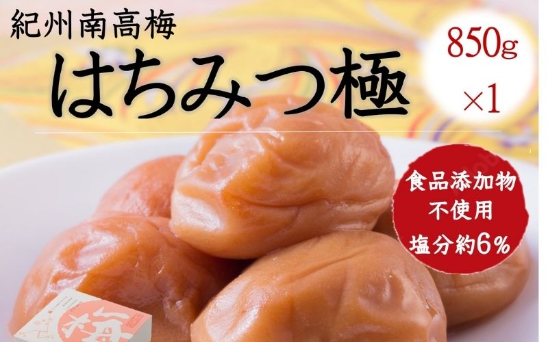 紀州南高梅 はちみつ極 塩分約6％ 850g 　yamada009A