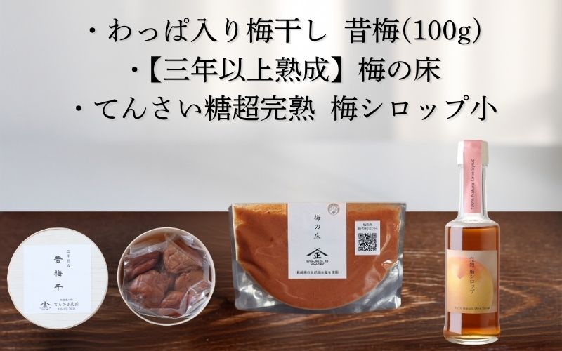 てらがき農園 農園おすすめ梅シロップセット 【trgk007】