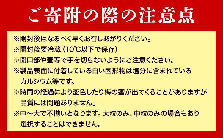 昔ながらの梅干し 訳あり つぶれ梅 計1kg 500g 2パック 農業法人 株式会社紀州梅香《30日以内に出荷予定(土日祝除く)》 和歌山県 日高川町 梅 うめ フルーツ 果物