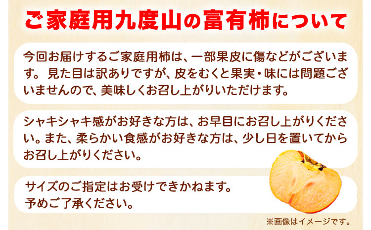 先行予約〈ご家庭用〉柿の名産地 九度山の 富有柿 約7.5kg 厳選館 《2026年11月上旬-12月下旬頃出荷》 和歌山県 日高川町 柿 カキ かき ジューシー フルーツ