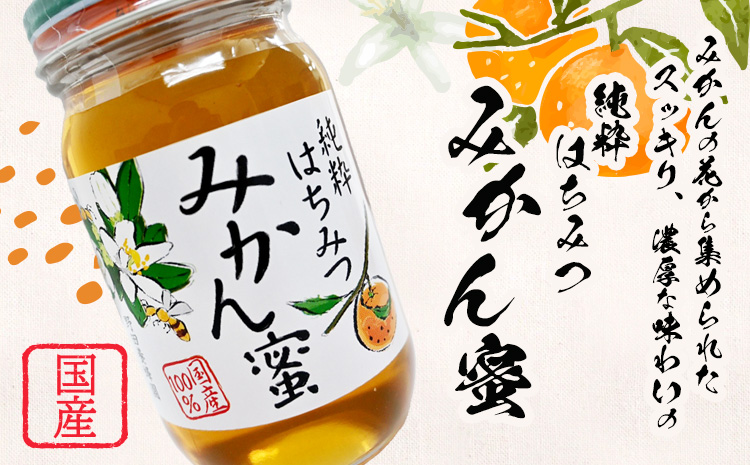 みかん蜂蜜 蜂蜜 300g 1本 野田養蜂園《60日以内に出荷予定(土日祝除く)》和歌山県 日高川町 蜂蜜 みかん ハニー はちみつ 蜜 ハチミツ