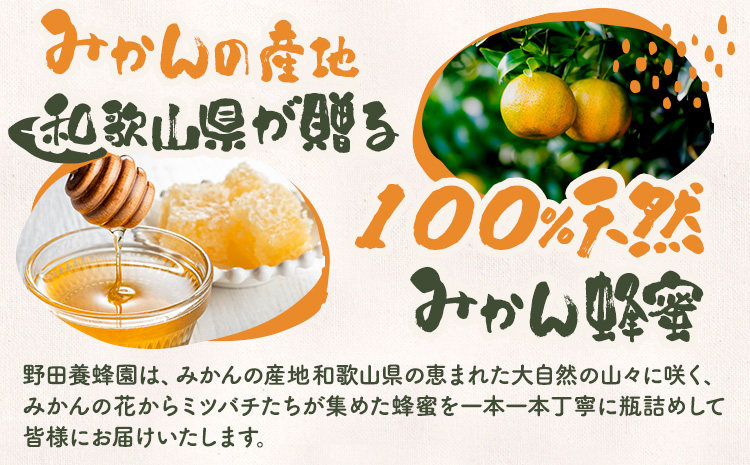 みかん蜂蜜 蜂蜜 300g 1本 野田養蜂園《60日以内に出荷予定(土日祝除く)》和歌山県 日高川町 蜂蜜 みかん ハニー はちみつ 蜜 ハチミツ