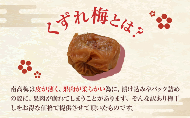 訳あり 紀州南高梅 くずれ梅 はちみつ味 1.6kg 農林水産大臣賞受賞《30日以内に出荷予定(土日祝除く)》ウェブセラータクティクス 和歌山県 日高川町 梅干し 塩分 8％ 漬け物 ごはんのお供 白ごはん 訳あり梅干し うめぼし