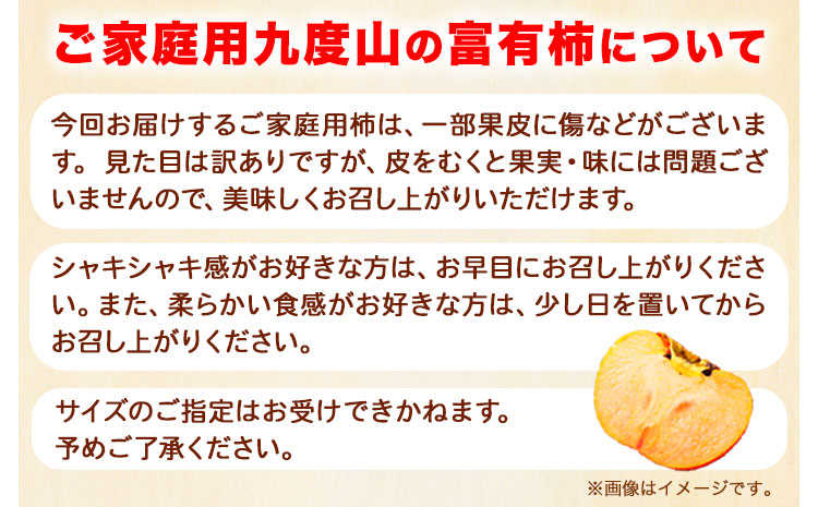 先行予約〈ご家庭用〉柿の名産地 九度山の 富有柿 約7.5kg 厳選館 《2025年11月上旬-12月下旬頃出荷》 和歌山県 日高川町 柿 カキ かき ジューシー フルーツ