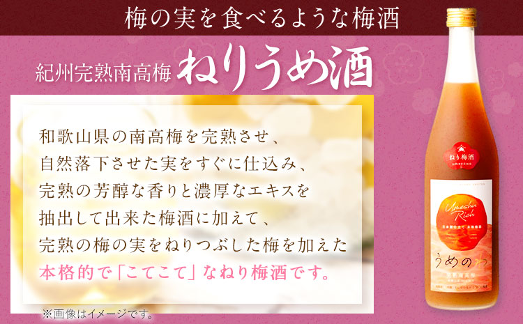 紀州完熟南高梅 ねりうめ酒 完熟梅酒 飲み比べセット 720ml×2本 厳選館 《90日以内に出荷予定(土日祝除く)》 和歌山県 日高川町 酒 さけ お酒 飲み比べ 梅酒 1440ml