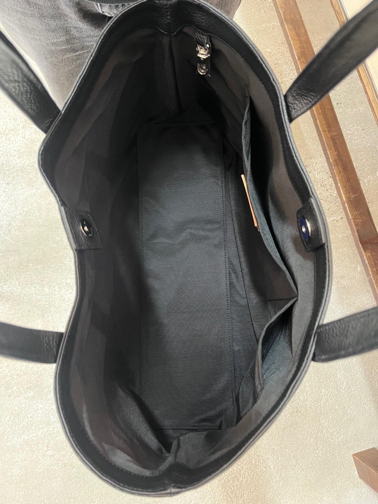 革職人が作った 本革トートバッグ L シュリンクブラック