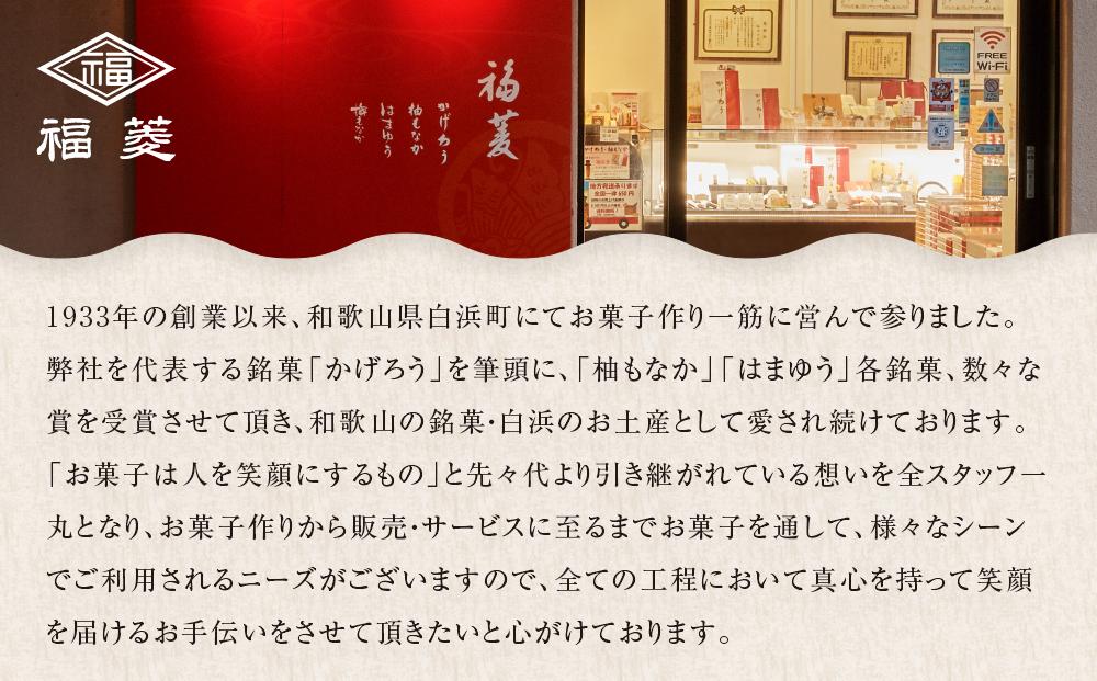 和菓子お試しセット かげろう10個・柚もなか12個・はまゆう6個 福菱