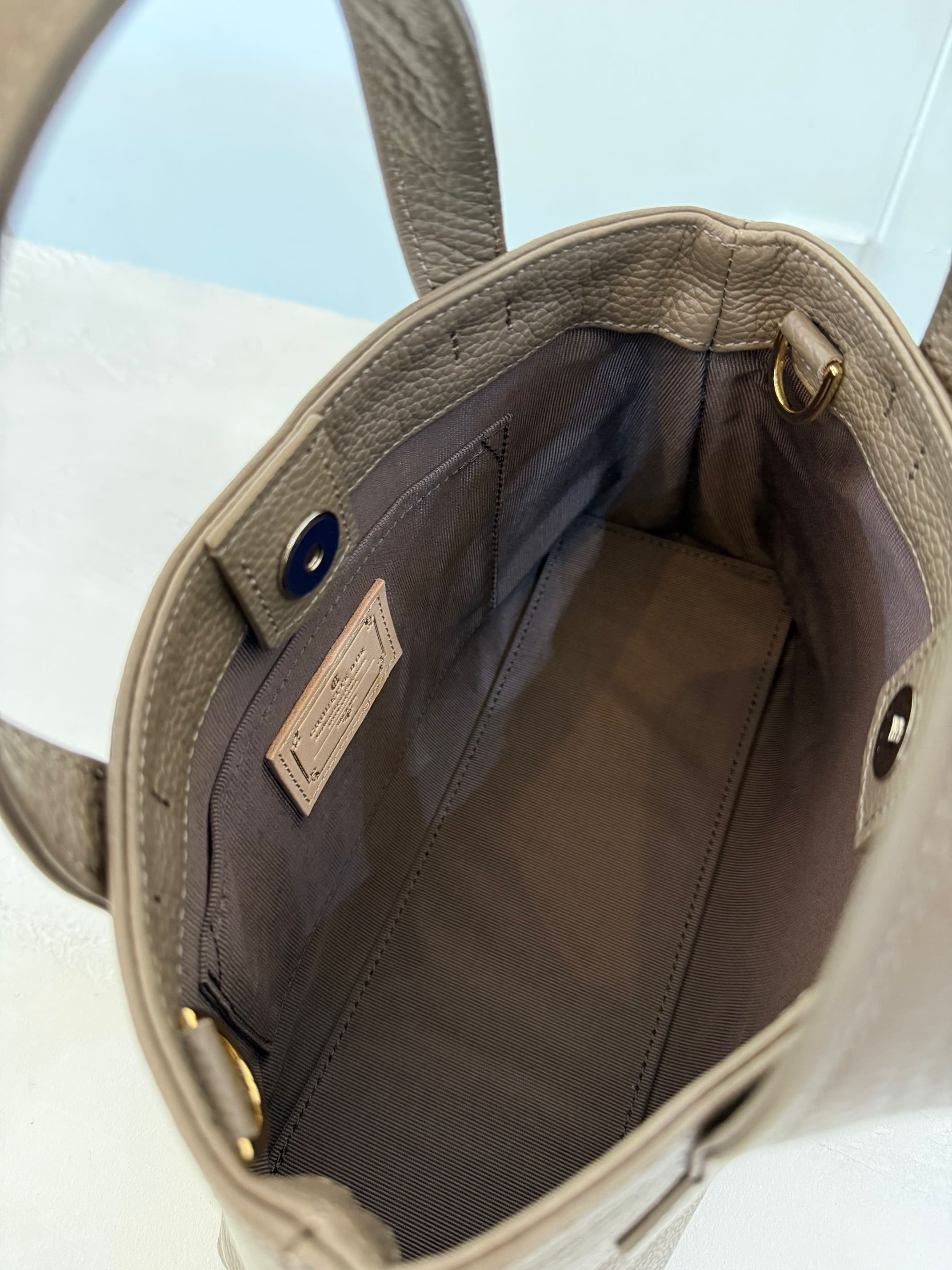 革職人が作った本革トートバッグXSシュリンク【トープ】