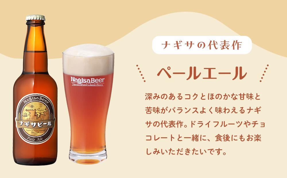 【定期便 全12回】ナギサビール330ml×6本を毎月お届け（季節限定商品を含む3種類）